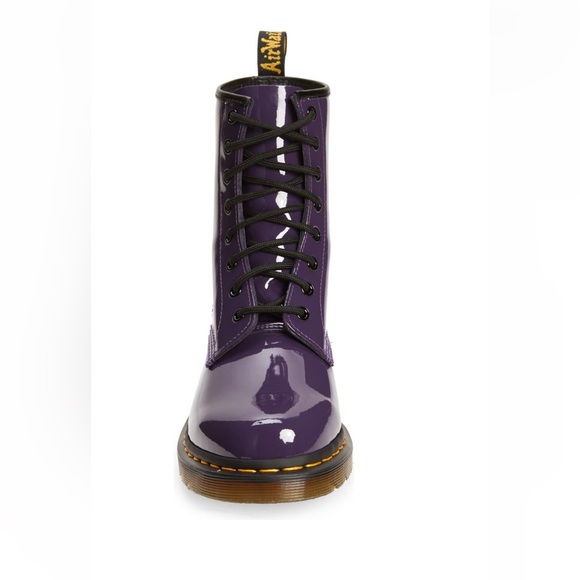 DR MARTENS 1460 PATENT LEATHER LACE UP BOOTS - Picture 5 of 16